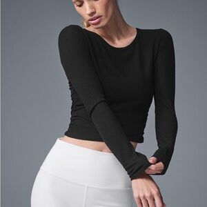 ALO Yoga Black Long Sleeve Top